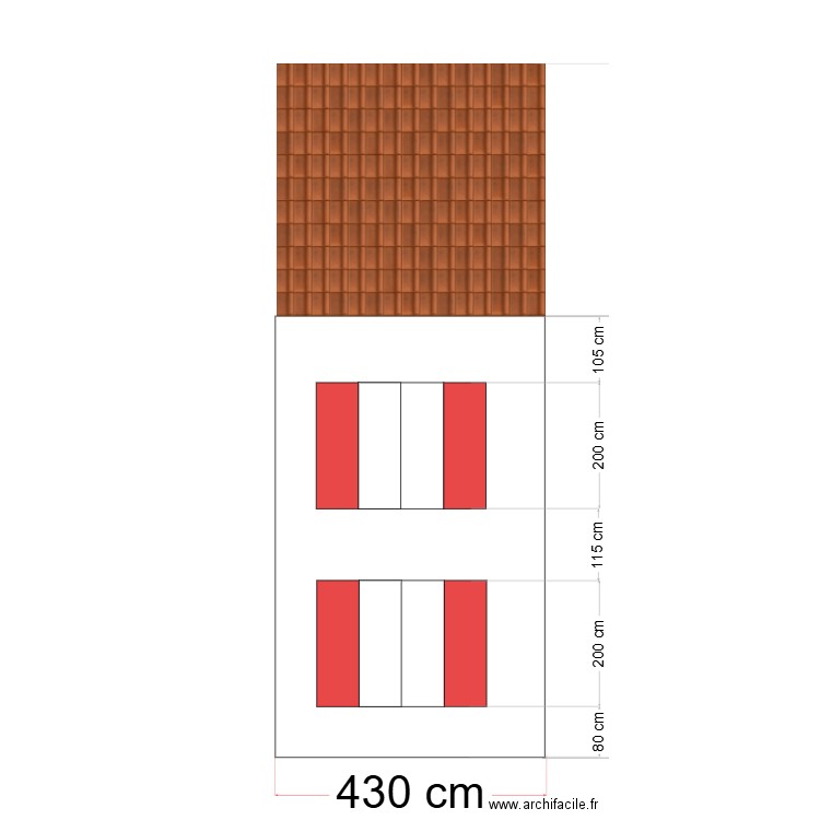 plan de masse face. Plan de 0 pièce et 0 m2