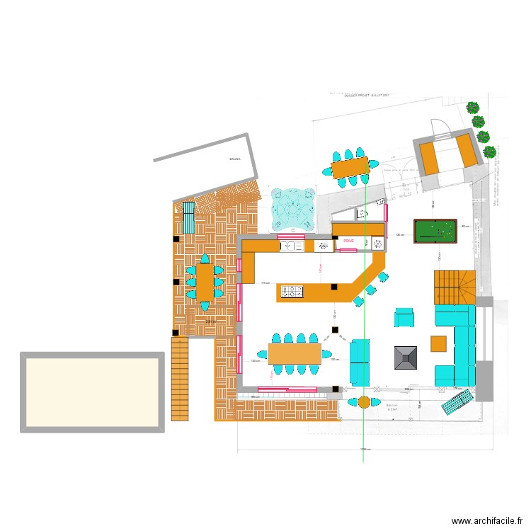 LE CHATELARD HAUT AUGMENTE SAM NV 2. Plan de 3 pièces et 50 m2