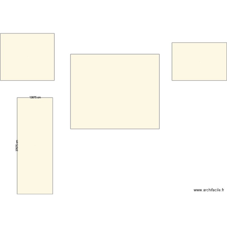 plan projet. Plan de 4 pièces et 407 m2