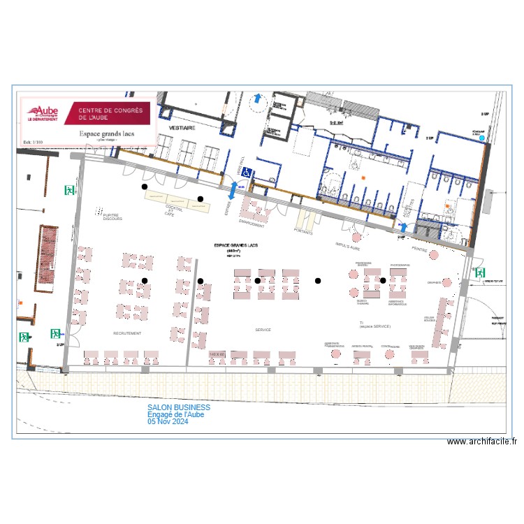 grands lacs Salon Business Engagée de l'Aube. Plan de 0 pièce et 0 m2