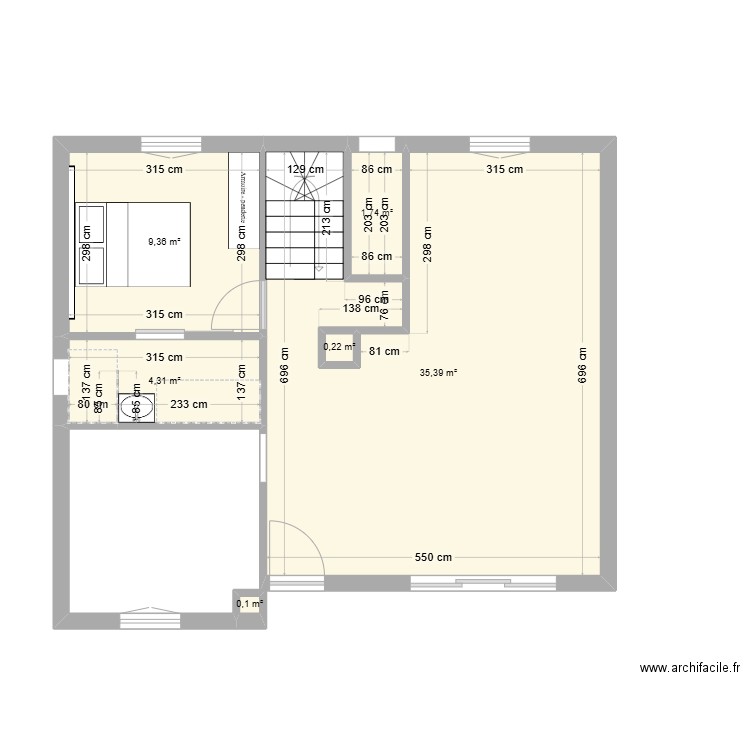 MAISON CHATILLON. Plan de 6 pièces et 51 m2