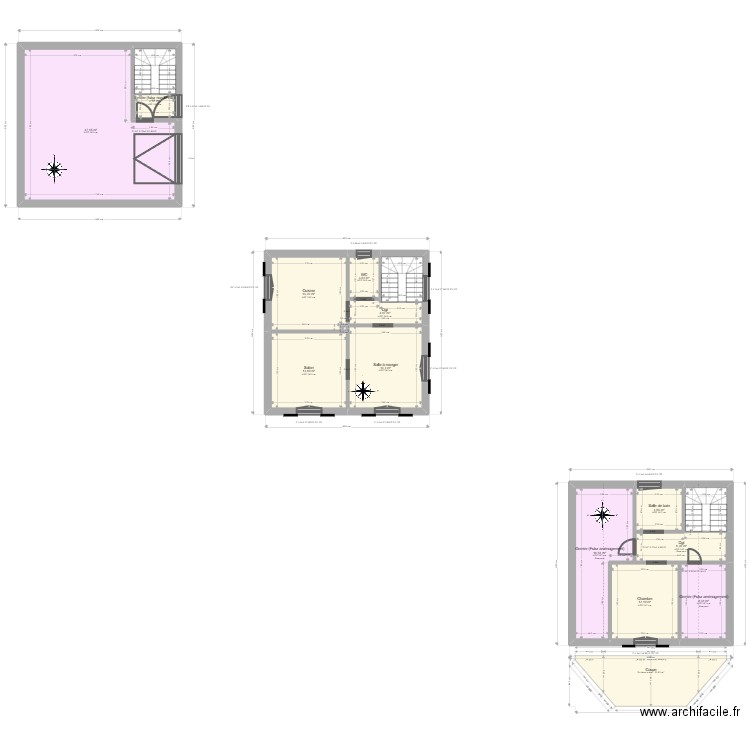 ML25001041 CONREAUX. Plan de 16 pièces et 159 m2