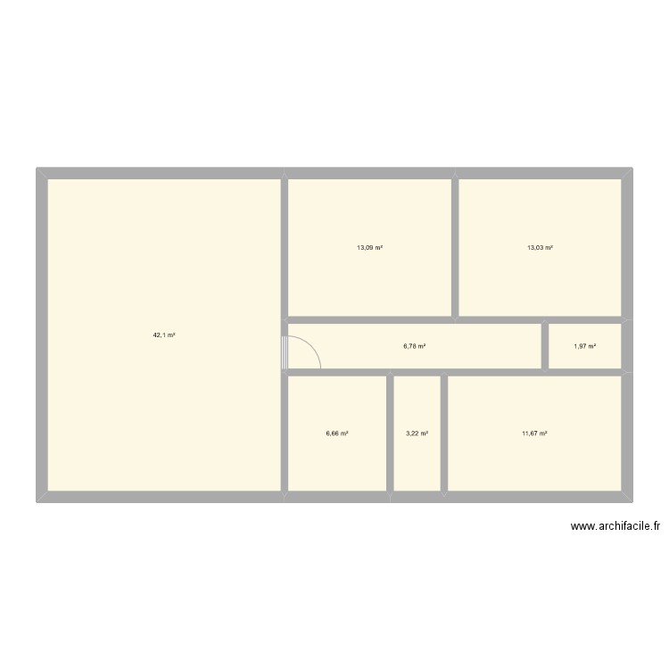 maison bois. Plan de 8 pièces et 99 m2