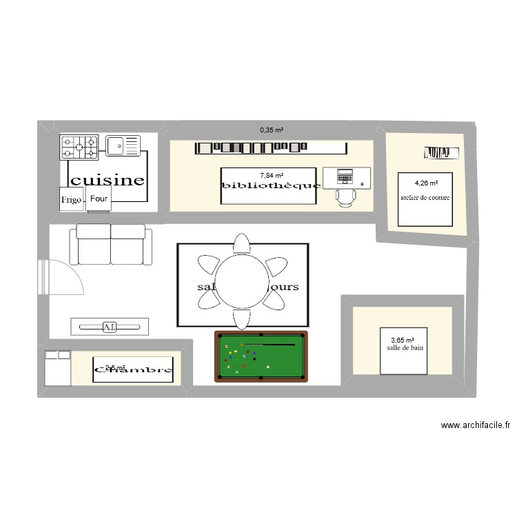 maison dream's. Plan de 5 pièces et 19 m2