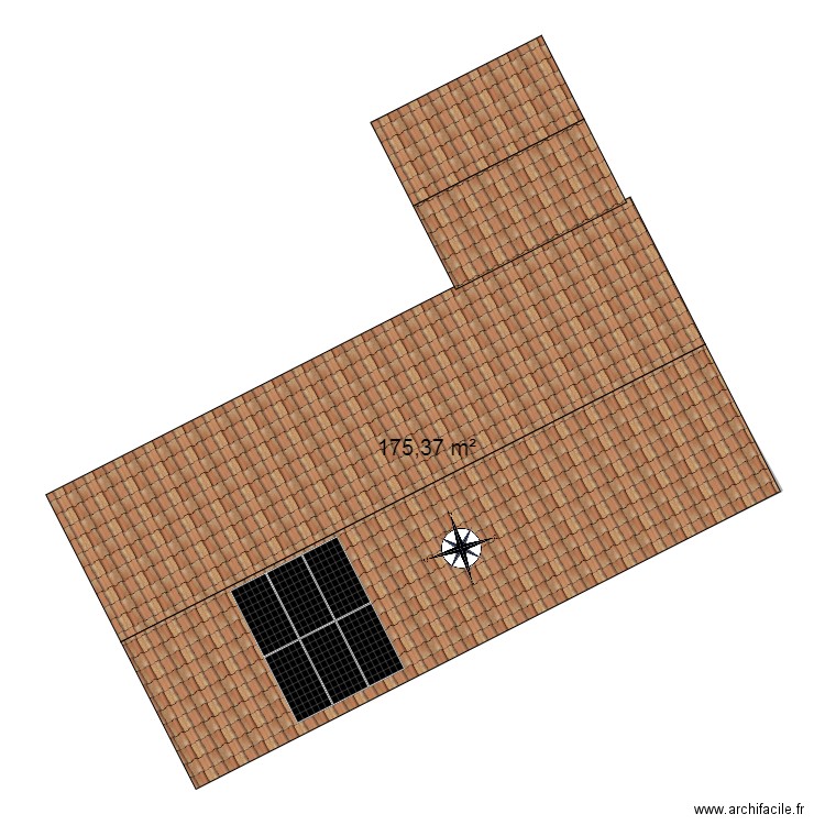 projet photovoltaïque Armengaud Alain. Plan de 1 pièce et 175 m2