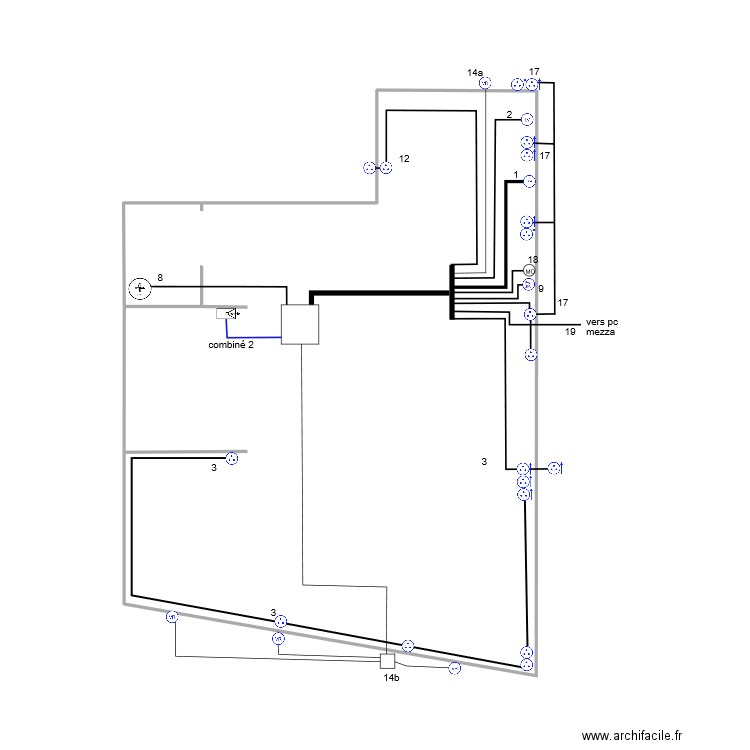 prises R+2. Plan de 0 pièce et 0 m2