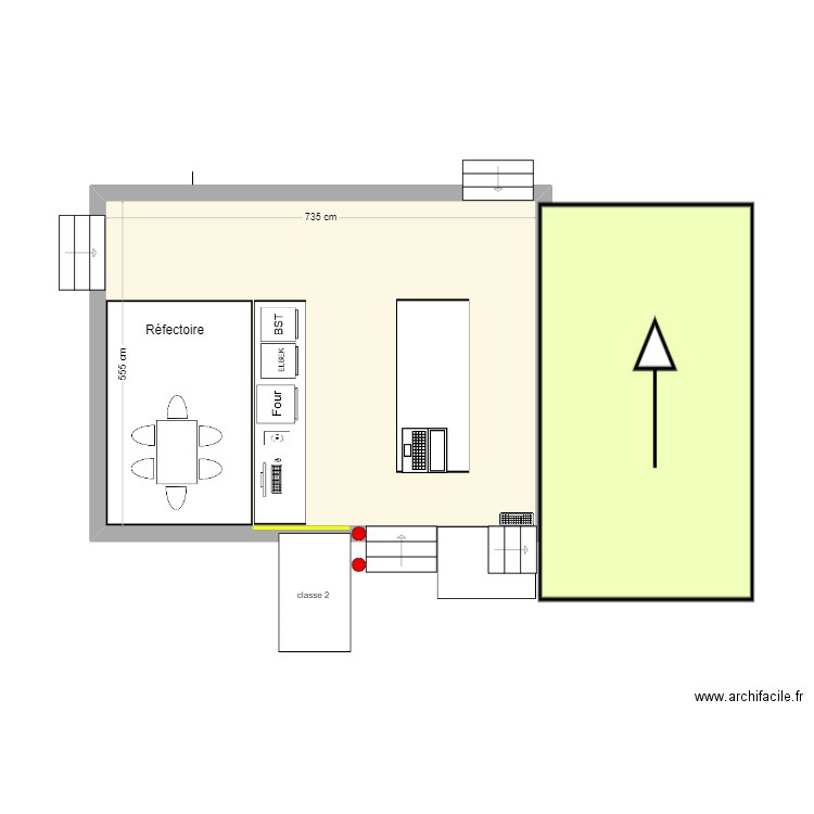 Contrôle imprégnation. Plan de 1 pièce et 41 m2