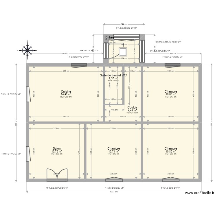 ML24013305 GRIENENBERGER. Plan de 8 pièces et 67 m2