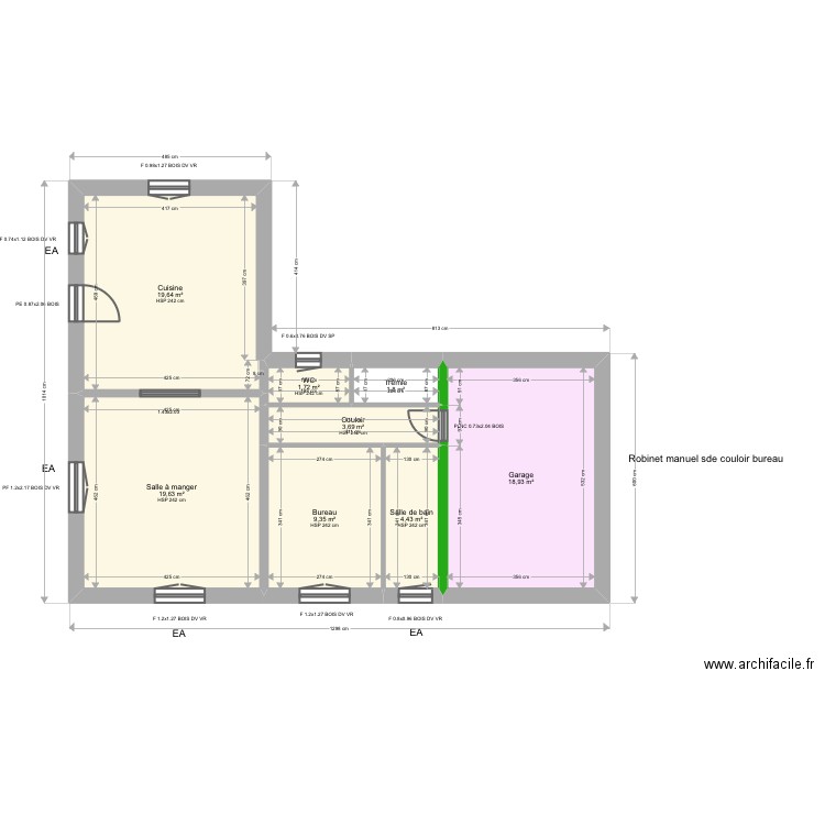 ML24011774. Plan de 14 pièces et 159 m2