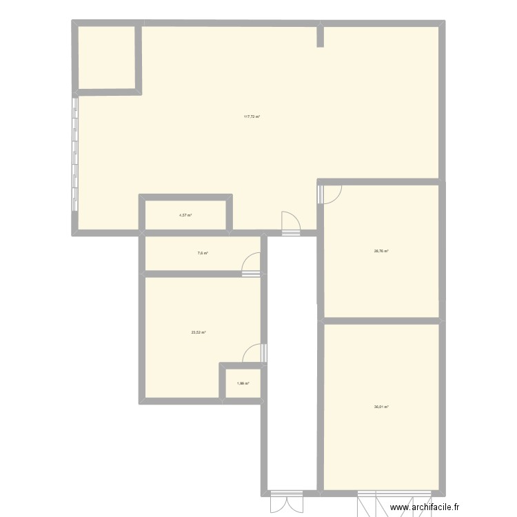 test maison. Plan de 7 pièces et 220 m2