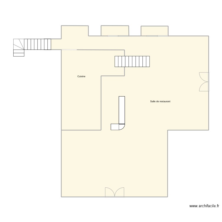 TS.MHR. Plan de 3 pièces et 122 m2