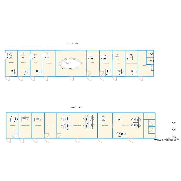 Recettes - RH fev 25. Plan de 24 pièces et 284 m2