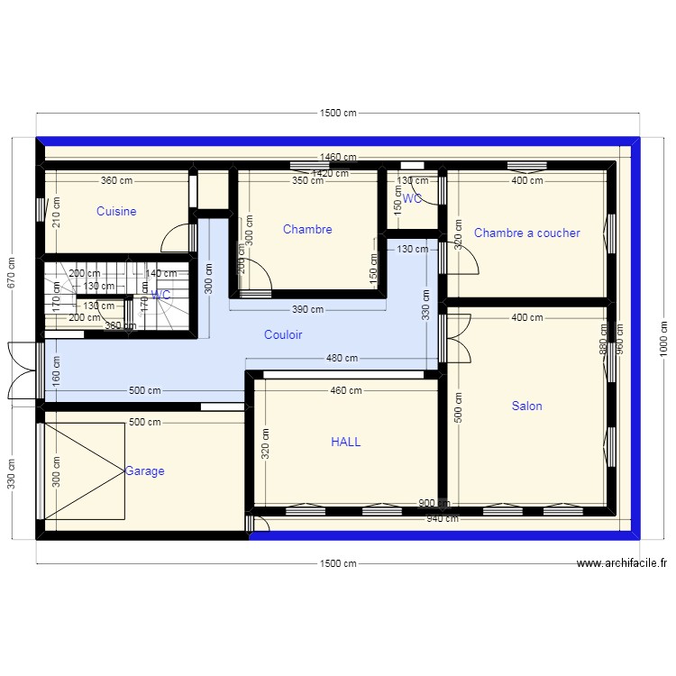 Plan 15X10 44223198. Plan de 12 pièces et 123 m2