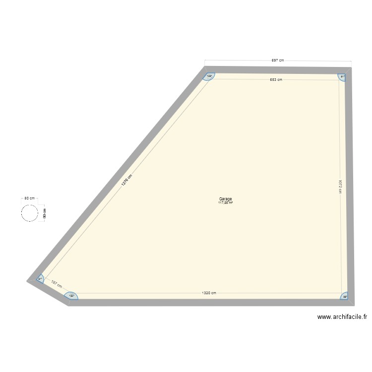 orgon. Plan de 1 pièce et 118 m2