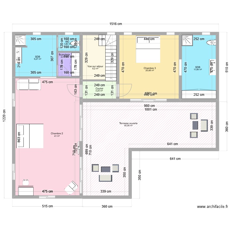 Maison gros morne 2. Plan de 9 pièces et 144 m2