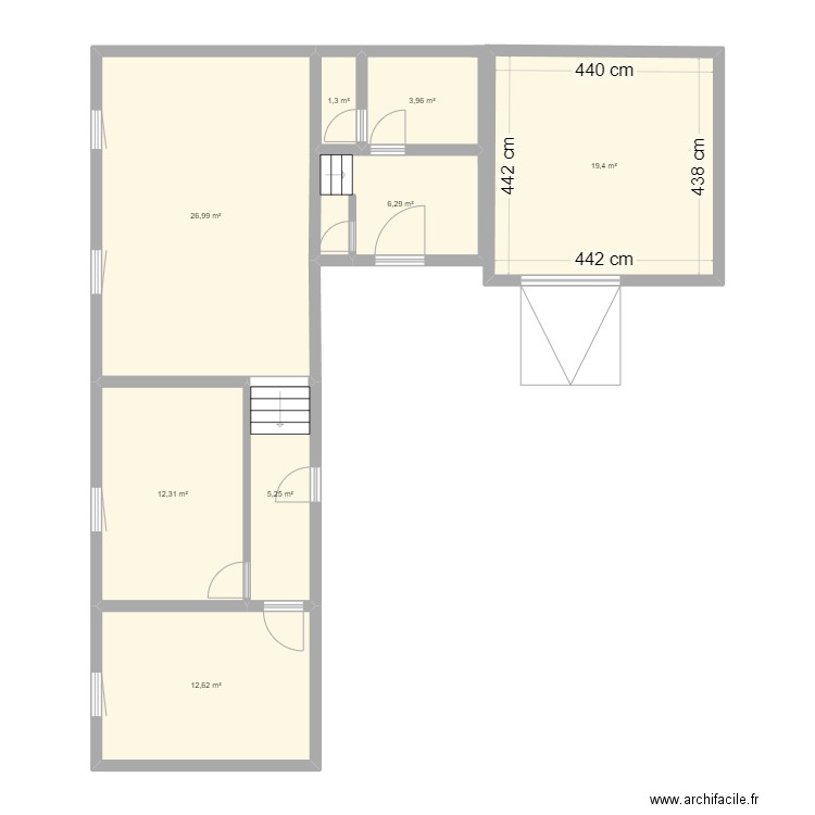 plan maison maintenant. Plan de 8 pièces et 88 m2