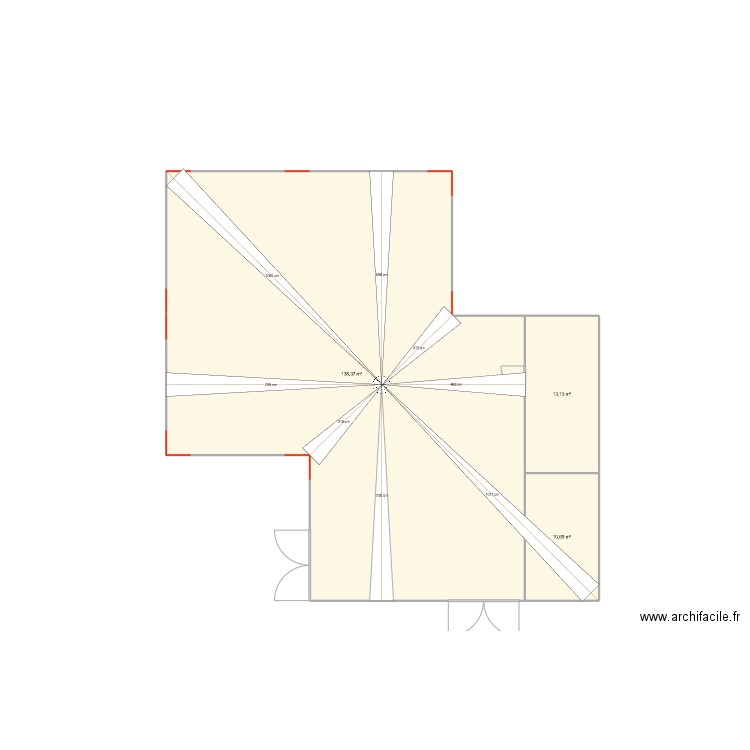 mariage guirlandes et VP 2. Plan de 3 pièces et 162 m2