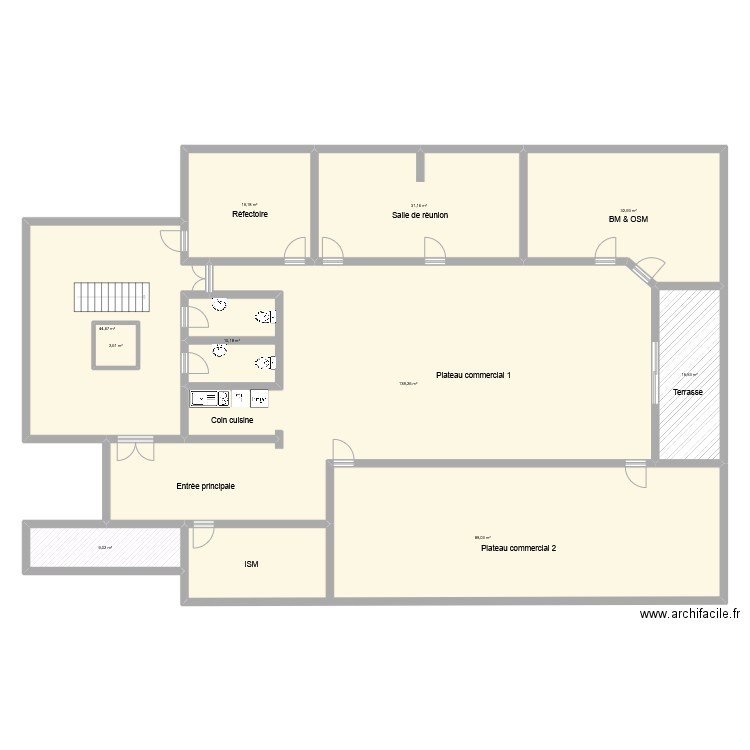 Parc Ilenia B2 etage 1. Plan de 10 pièces et 396 m2