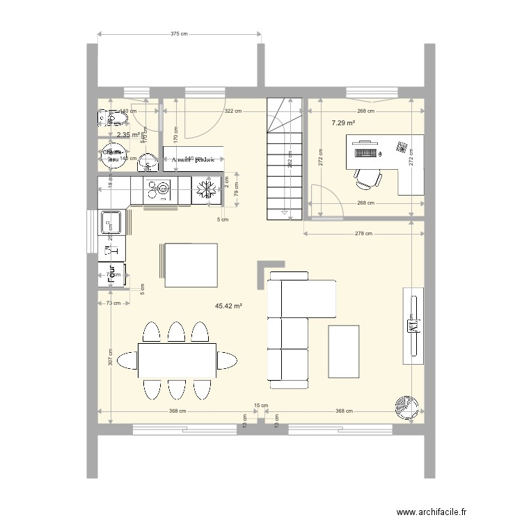 Maison Projet 4 - 112m2. Plan de 10 pièces et 111 m2