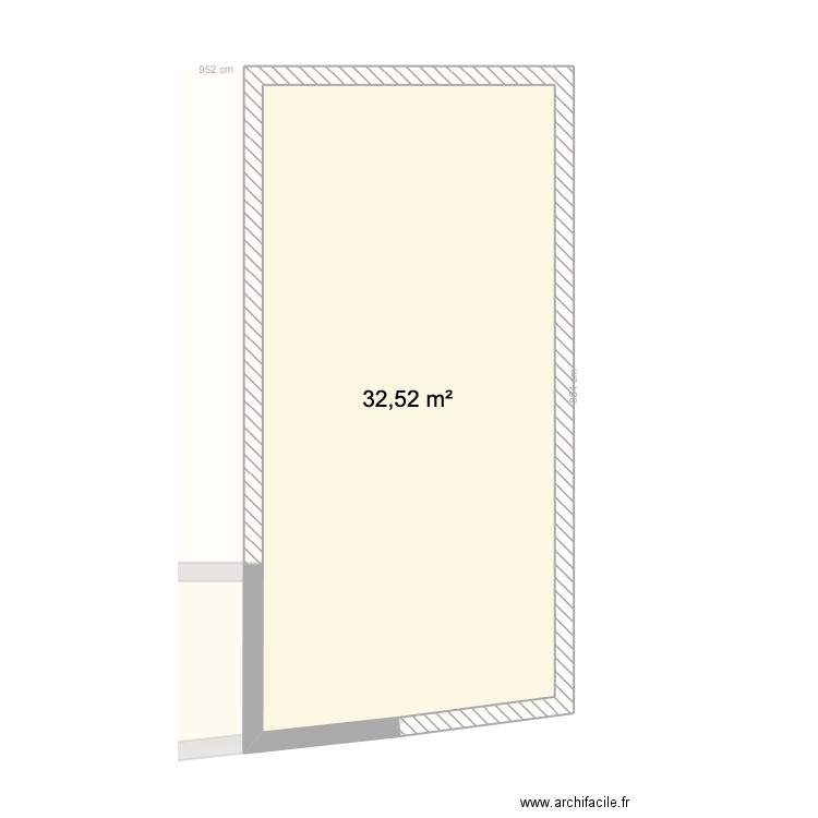 pornic. Plan de 3 pièces et 98 m2