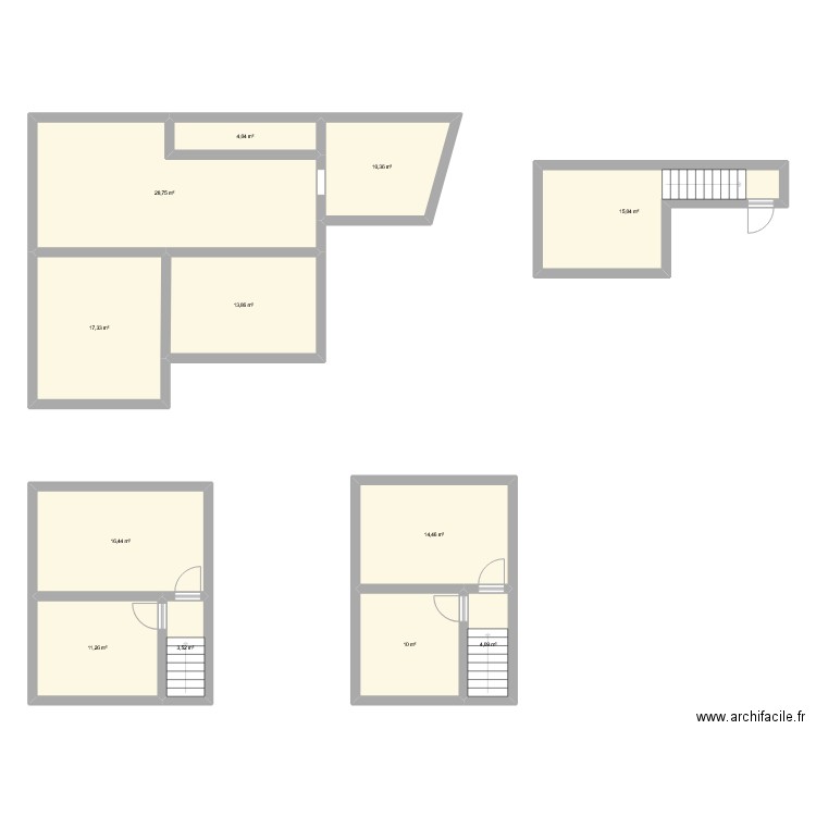 Lembeek test. Plan de 12 pièces et 149 m2