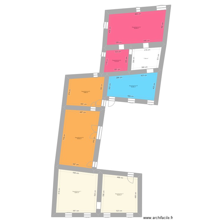 16  CONTI rdc OK. Plan de 15 pièces et 409 m2