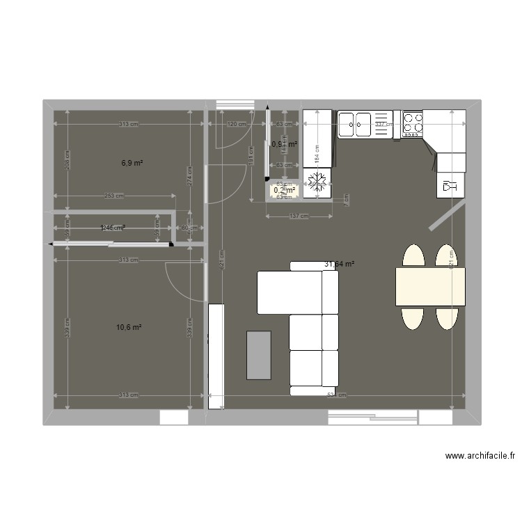 colibri. Plan de 0 pièce et 0 m2