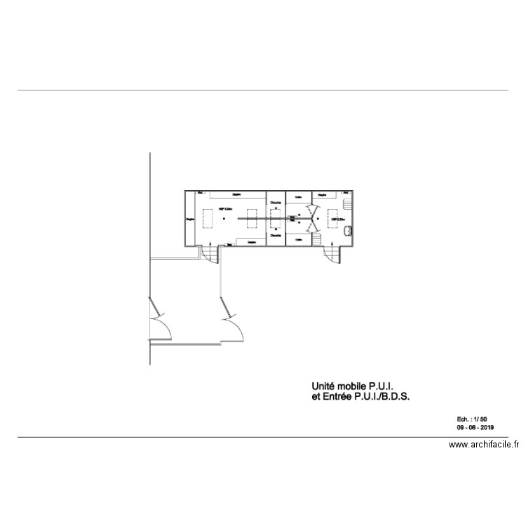 LOCAL DE CRISE  B D S. Plan de 0 pièce et 0 m2