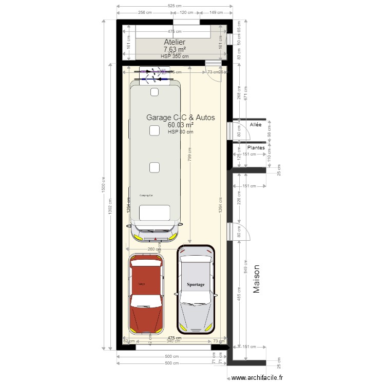 Carport Phil 2. Plan de 0 pièce et 0 m2