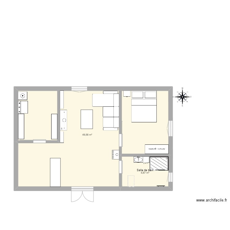 Chalet. Plan de 0 pièce et 0 m2