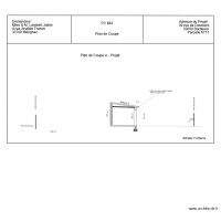 PC - Plan de coupe projet extension sud