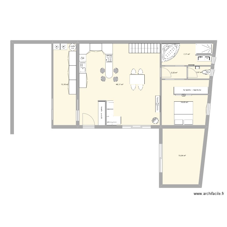 Projet William RDC . Plan de 0 pièce et 0 m2