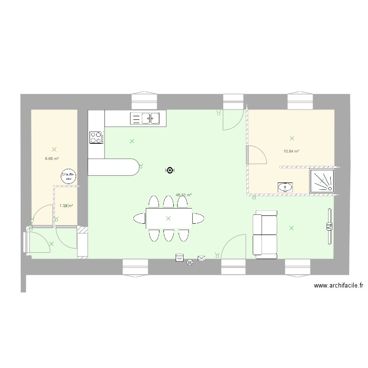 DOUCELLES. Plan de 0 pièce et 0 m2