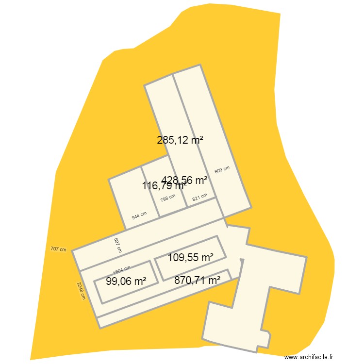 stabu 2. Plan de 6 pièces et 2277 m2