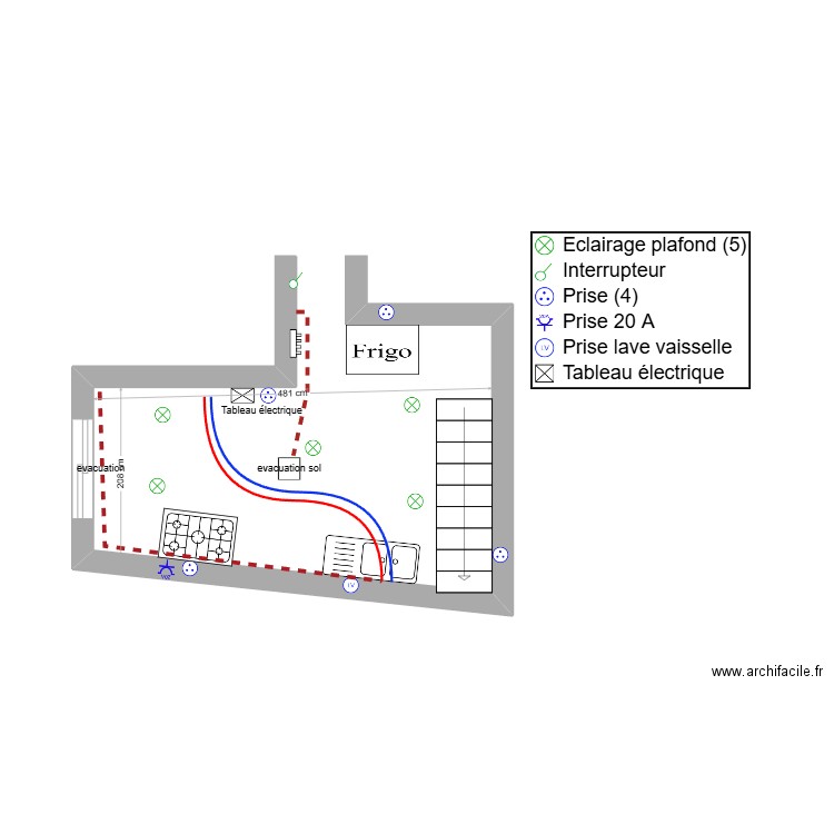 cuisine ville noxe . Plan de 0 pièce et 0 m2