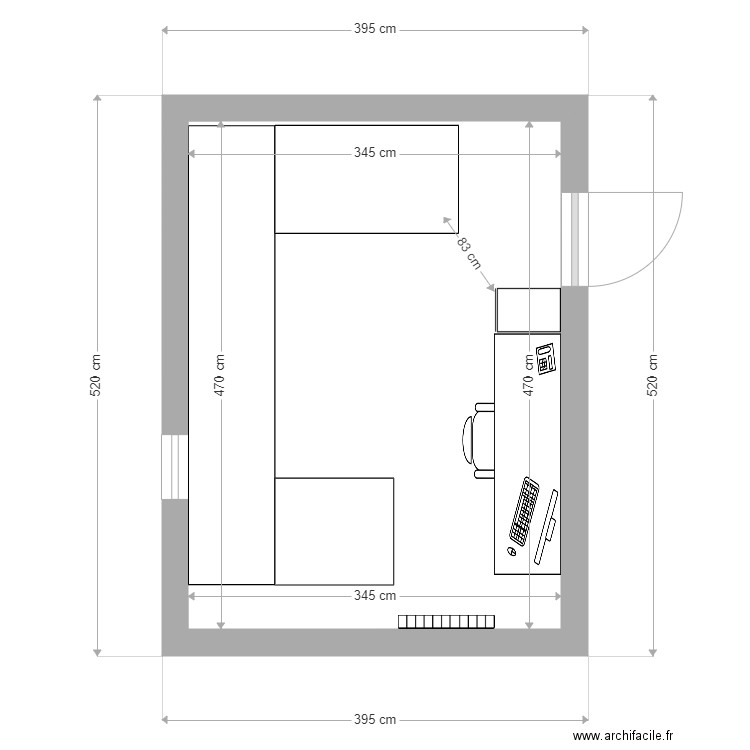 plan bureau atelier. Plan de 0 pièce et 0 m2