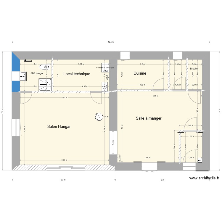 Mareuge  RDC v2. Plan de 0 pièce et 0 m2