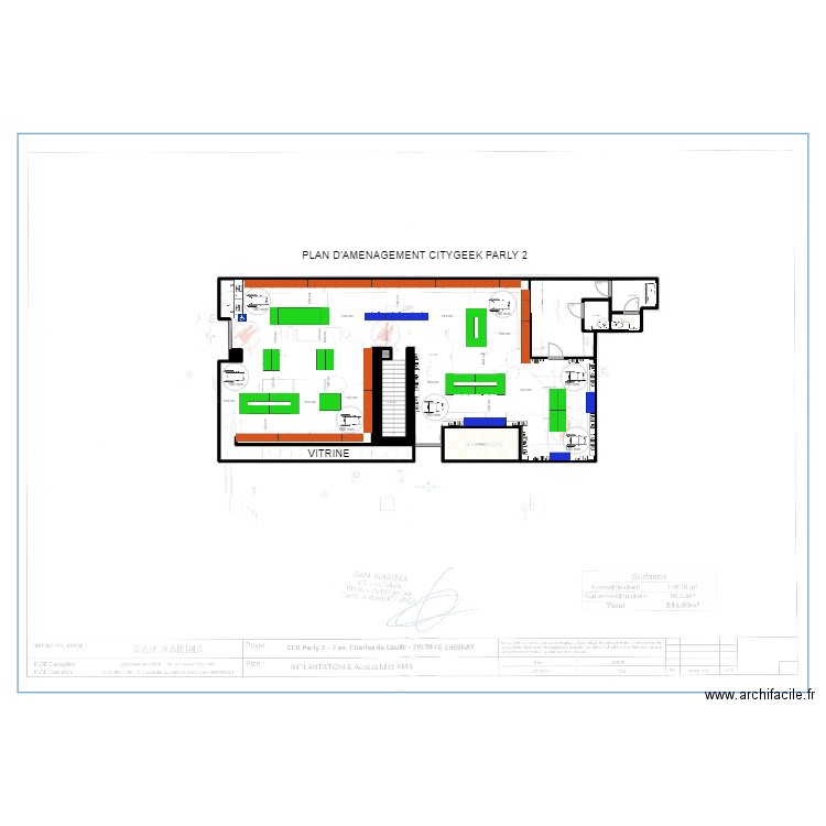 AMENAGEMENT CITYGEEK PARLY. Plan de 0 pièce et 0 m2