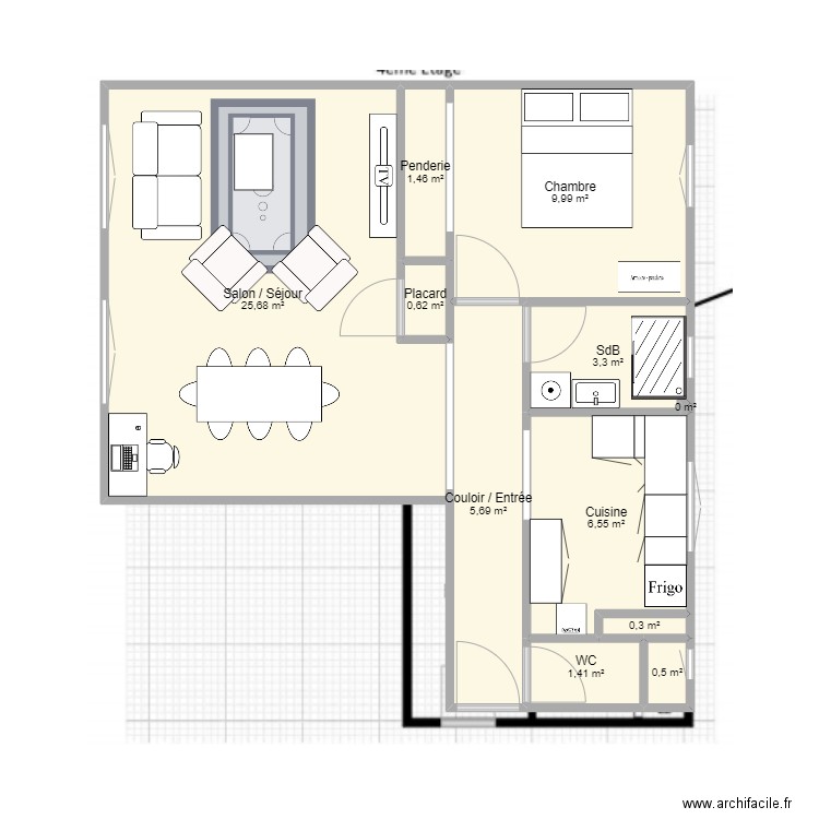 Appart Aristide. Plan de 0 pièce et 0 m2