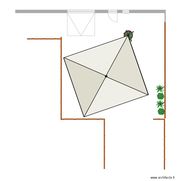 carport. Plan de 0 pièce et 0 m2