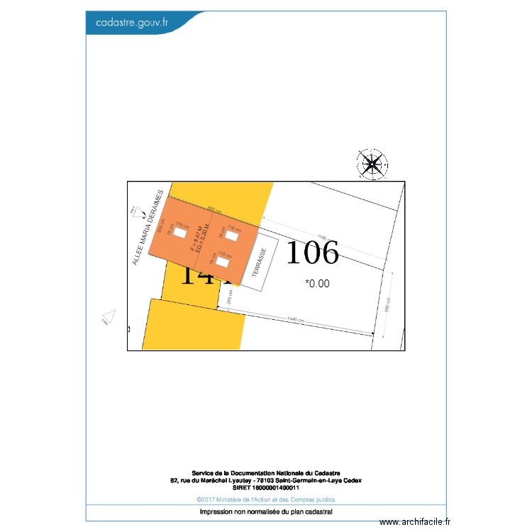 DP2 PLAN DE MASSE APRES TRAVAUX BAOUZ. Plan de 0 pièce et 0 m2