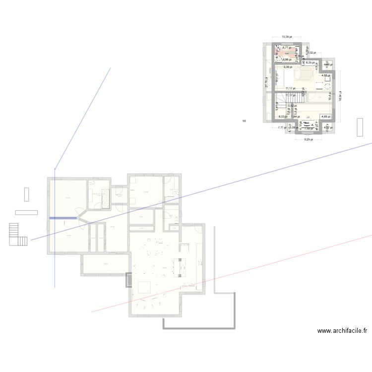 PLAN RENO GARAGE DÉTACHÉ 7. Plan de 20 pièces et 259 m2