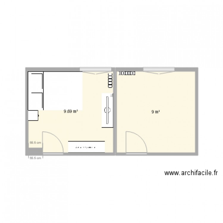 chambre1. Plan de 0 pièce et 0 m2