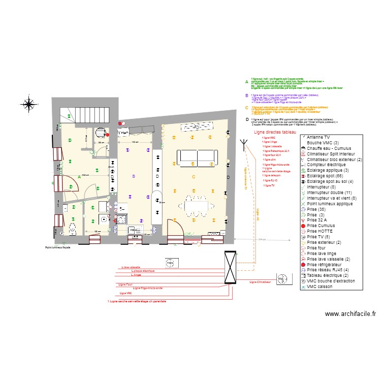 LE CAFUCHO etage elec. Plan de 0 pièce et 0 m2