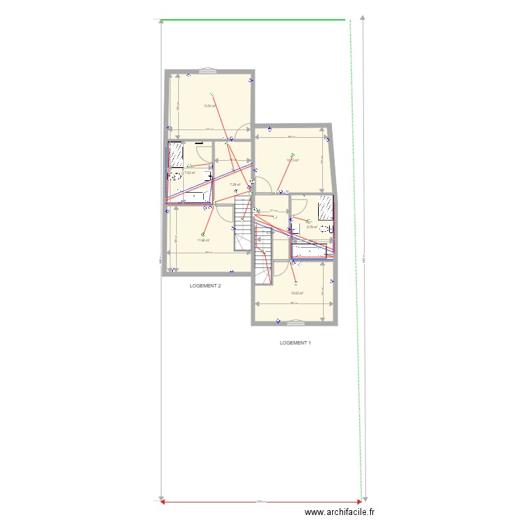 base plan g moulin ETAGE sdb 3. Plan de 0 pièce et 0 m2