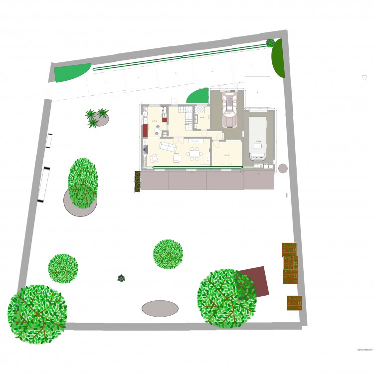 plan maison jardin oct 2017. Plan de 0 pièce et 0 m2