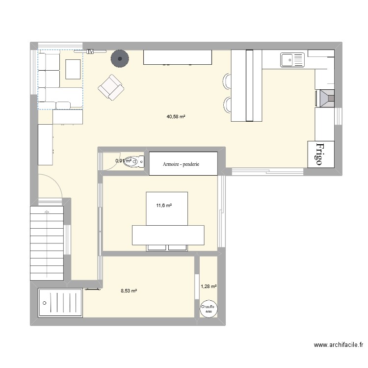 MAISOONNNNNNNN2. Plan de 5 pièces et 63 m2