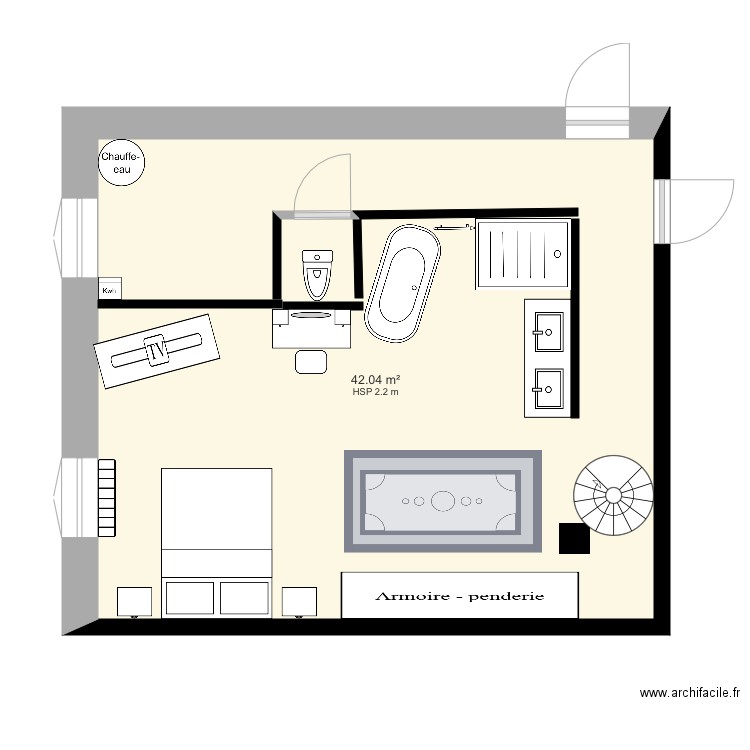 Plan agrandissement rez de chaussee. Plan de 0 pièce et 0 m2