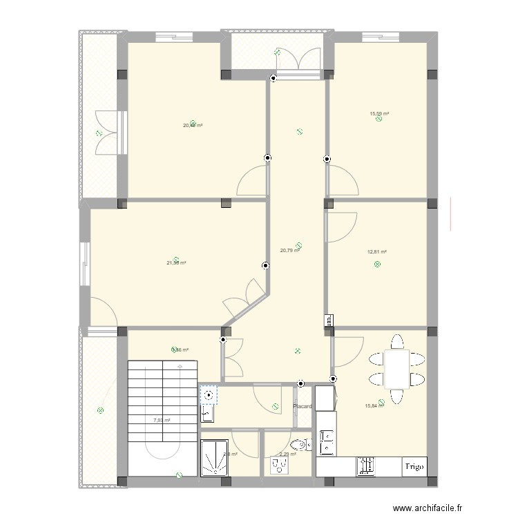 Hamrouche Zakaria. Plan de 44 pièces et 430 m2