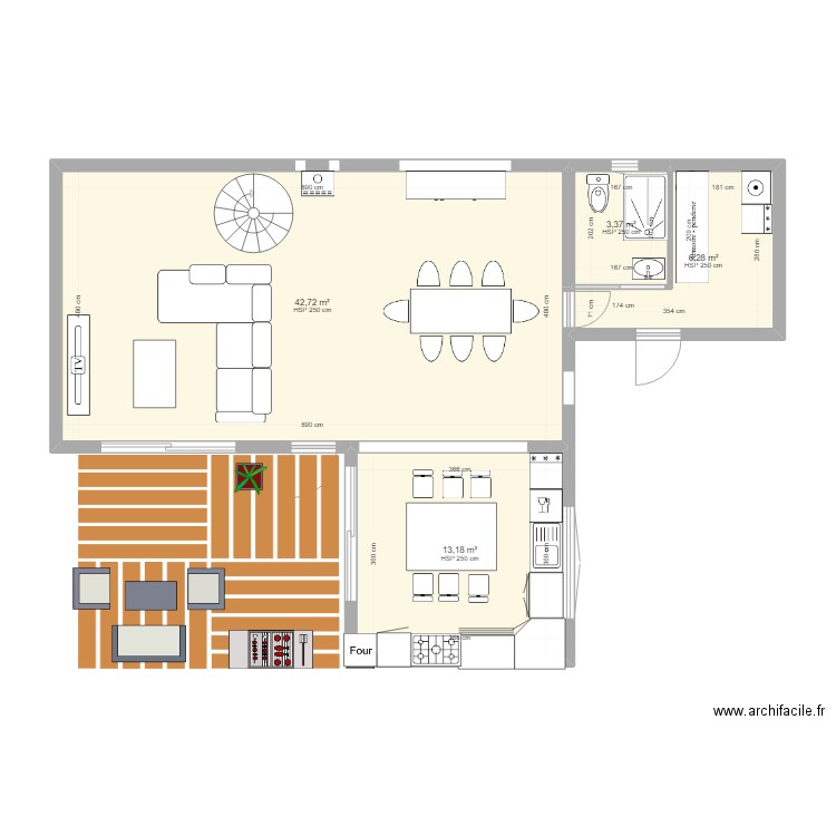 coulogne 2. Plan de 4 pièces et 66 m2